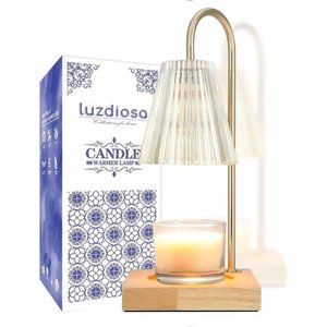 Candle Warmer Lamp w/ 2 Bulbs Compatible w/ Jar Vintage Electric Dimmable Candle